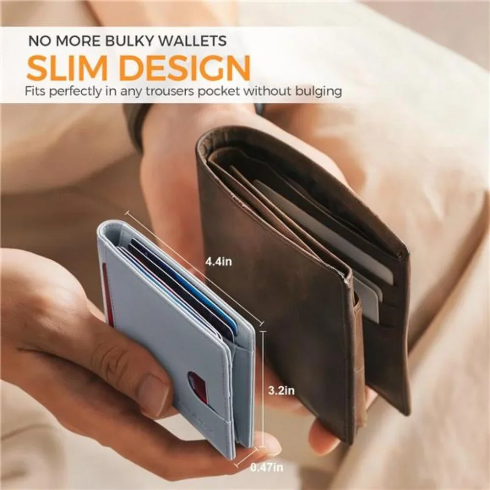 New Slim Novelty Wallets for Men RFID Blocking 11 Card Holder Minimalist